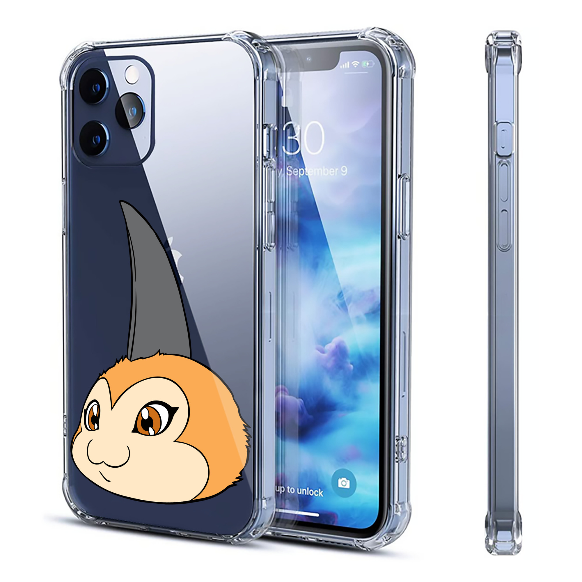 （画像用） Digimon デジタルモンスター/デジモン 【iPhone 12シリーズ対応】透明スマホケース（クリアソフトケース）
